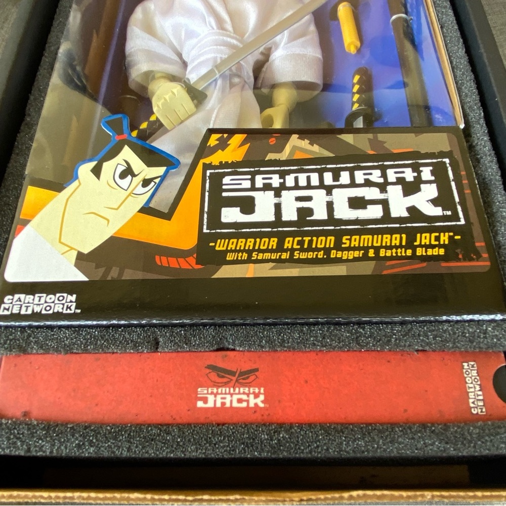 NIB Rare Action Samurai Jack Warrior Collectible Action Figure Doll & VHS Tape - Picture 5 of 16